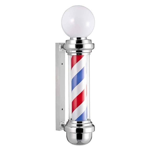 INSEGNA LUMINOSA BARBIERE VINTAGE C/SFERA