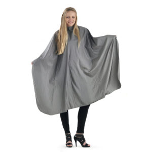 MANTELLA TAGLIO NYLON SILK GRIGIA