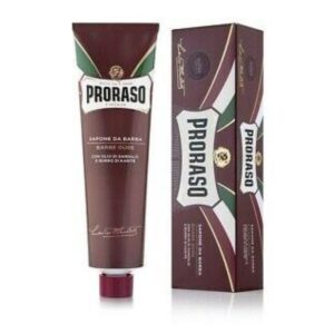 PRORASO SAPONE DA BARBA BARBE DURE TUBO 150ML ROSSO