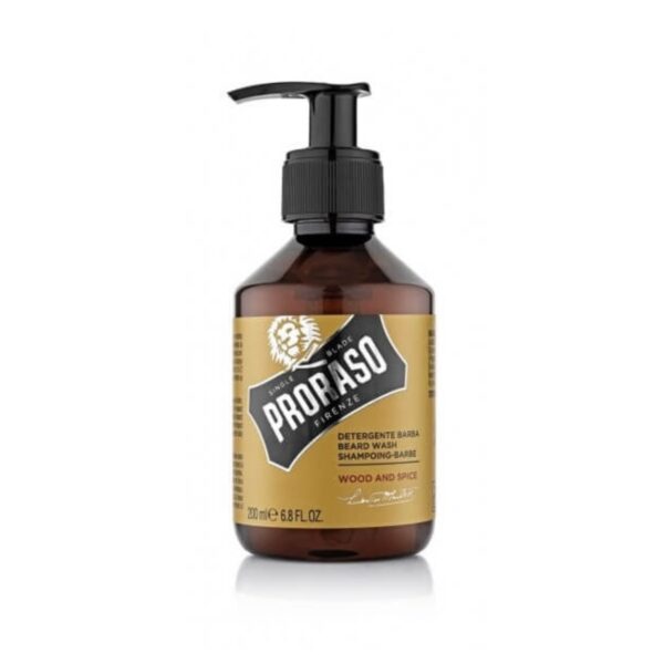 PRORASO DETERGENTE BARBA 200ML WOOD AND SPICE GIALLO